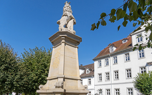 Bad Karlshafen, Germany, September 2023 : Monument Landgraf Carl