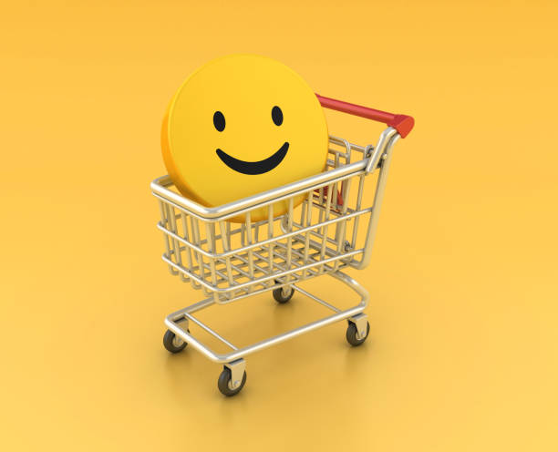 istock Shopping Cart with Happy Emoticons 1692067997