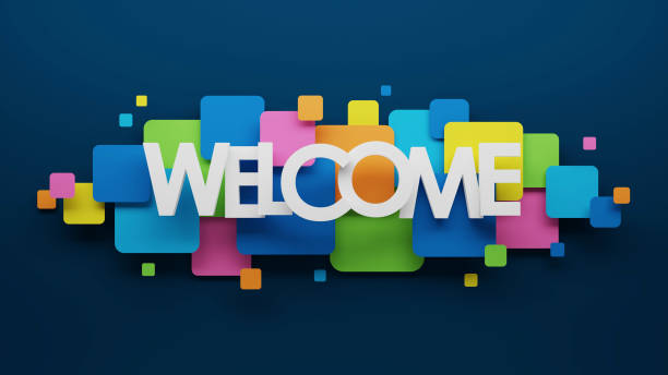istock 3D render of WELCOME colorful typography 1692110727
