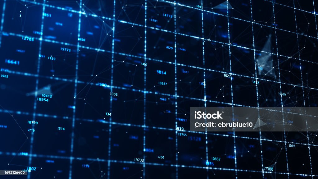 Cyber Background Network Data Abstract Digital Flow Particles Cyber Network Connection Background Big ...