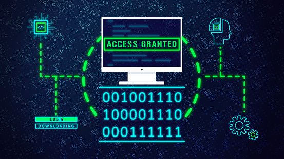 Cpu Access Computer Language And Operation Memory Password Cpu Access Granted And ...