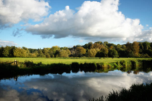 istock Evening sun on the River Wey, Godalming, Surrey, during the Autumn 1692144054
