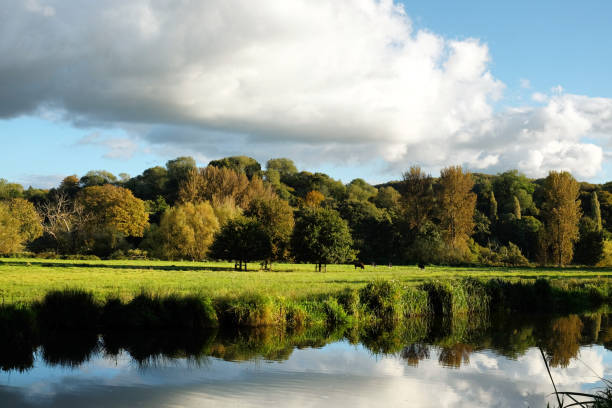 istock Evening sun on the River Wey, Godalming, Surrey, during the Autumn 1692144065