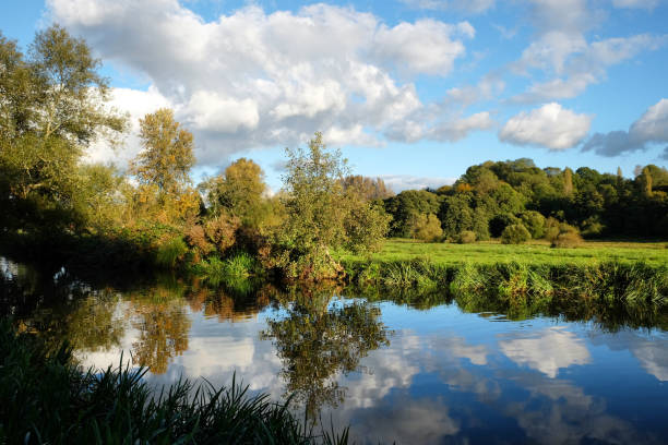 istock Evening sun on the River Wey, Godalming, Surrey, during the Autumn 1692144067