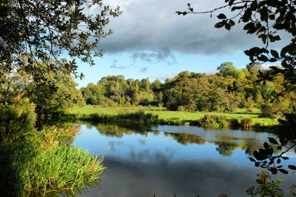 istock Evening sun on the River Wey, Godalming, Surrey, during the Autumn 1692144618