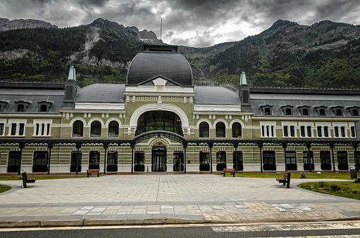 Brasov railway station in Romania