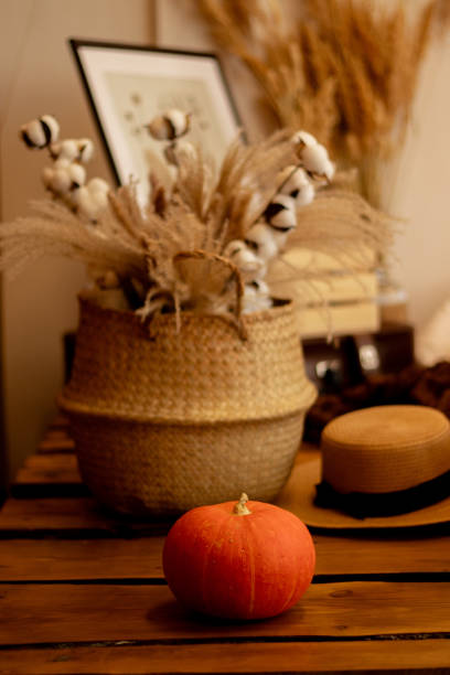 istock Pumpkin in autumn decorations 1692149403