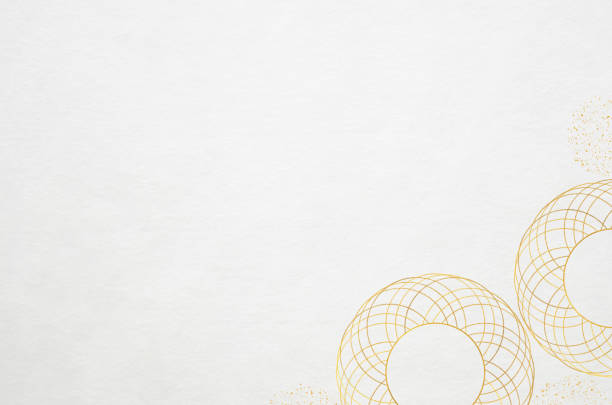 istock Japanese washi paper background with floral frame illustration 1692169805