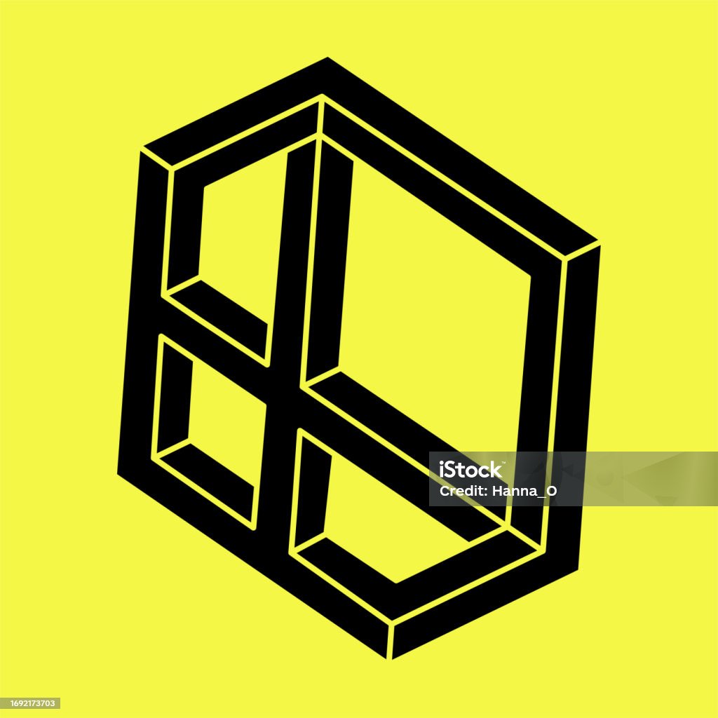 Impossible Line Impossible Figure Line Design Impossible Shapes Optical Illusion Object ...