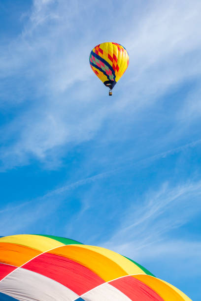 players and tourist meet at hot air balloon in Chiang Rai Singha park,Thailand