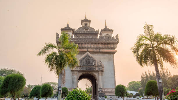 istock Beautiful architecture Patuxay(Victory Gate) in Vientiane, Laos 1692201968