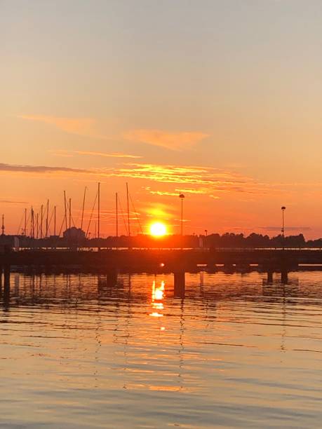 istock Sunset in Tallinn harbour 1692234570