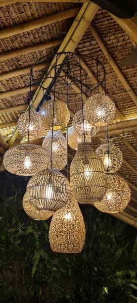 istock Rattan woven decorated lamp 1692239689