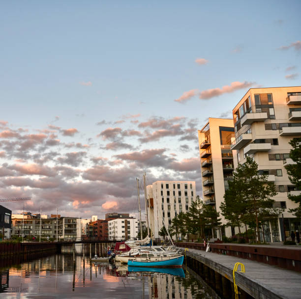 istock Waterfront at Odense harbor and canal 1692243214