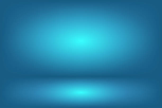 istock Blue business background with light up on top and bottom. Banner and template for design with blank space. 1692246145