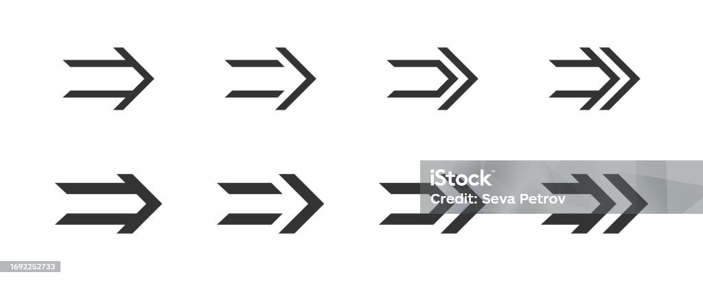 Simple Arrow Graphics Simple Arrow Design Vector Illustration Stock Illustration - Download ...