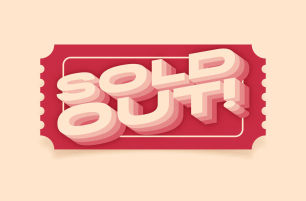 istock Sold Out Retro Ticket Admission Entry Event Design 1692318386