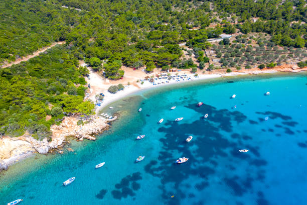 istock Exotic Mourtias beach on Samos island, Greece. 1692323778