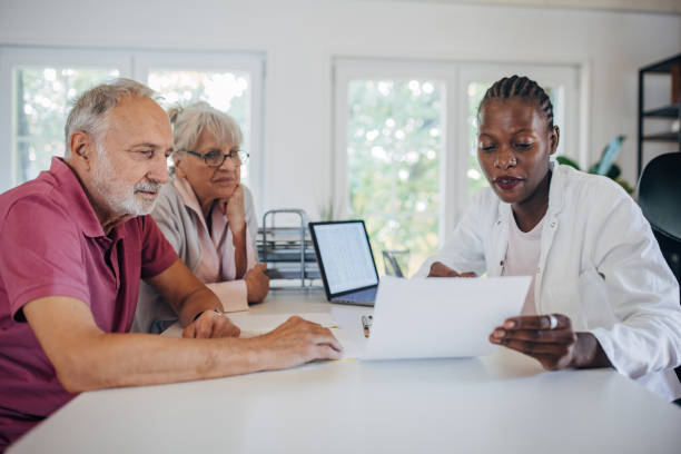 istock Senior couple at the doctor's 1692338755