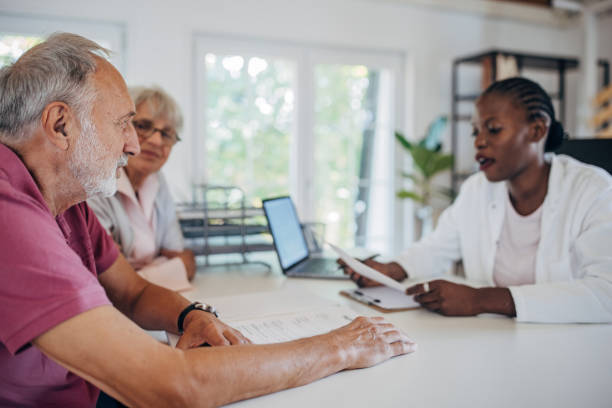 istock Senior couple at the doctor's 1692339362