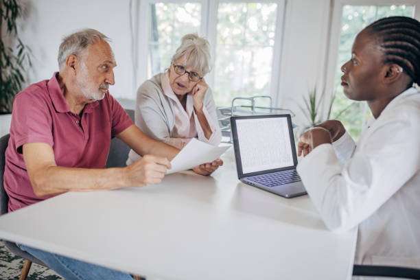 istock Senior couple at the doctor's 1692339898