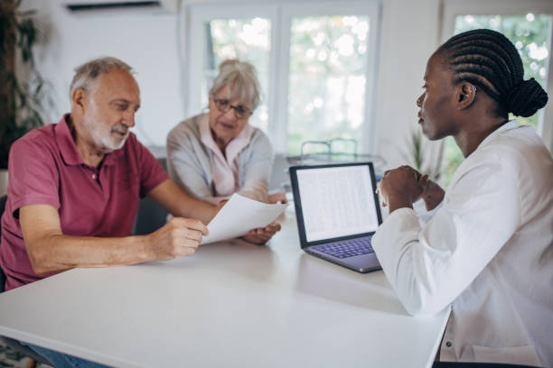 istock Senior couple at the doctor's 1692339944
