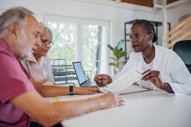 istock Old couple at the doctor's office 1692341835