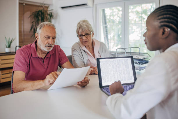 istock Old couple at the doctor's office 1692341887
