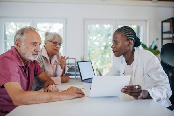 istock Old couple at the doctor's office 1692342461