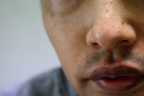 istock Japanese men's nose stains 1692349214