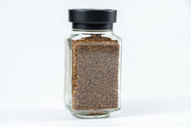 istock Instant coffee powder against a white background 1692382238