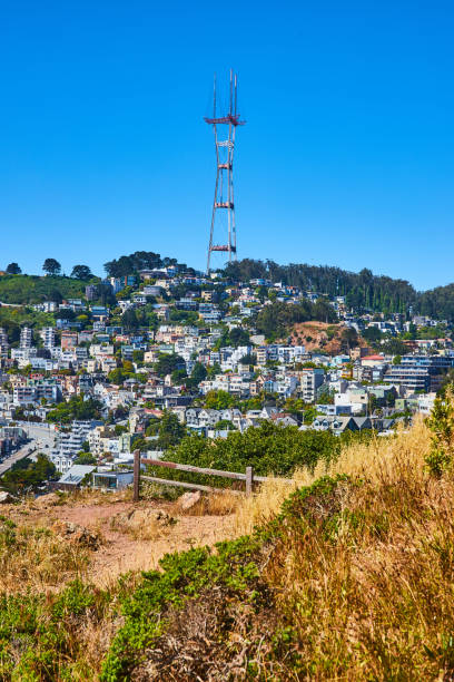 istock Hillside leading to distant neighborhood under Sutro Tower 1692387846