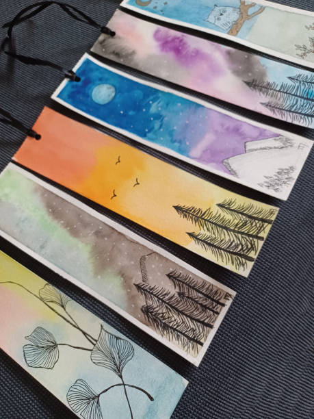istock Beautiful watercolor bookmarks 1692388298