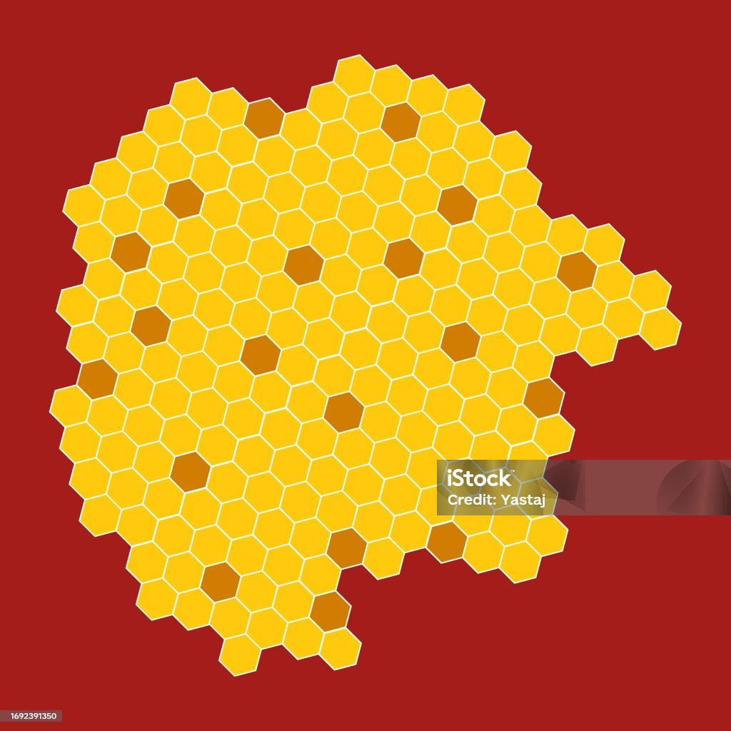 Pattern Hive Orange Yellow Orange Beehive Background Honeycomb Bees Hive Cells Pattern Bee ...