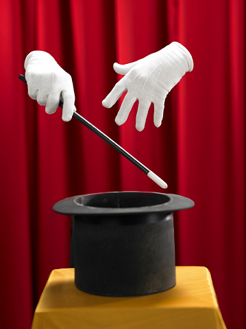stock image of the magic show