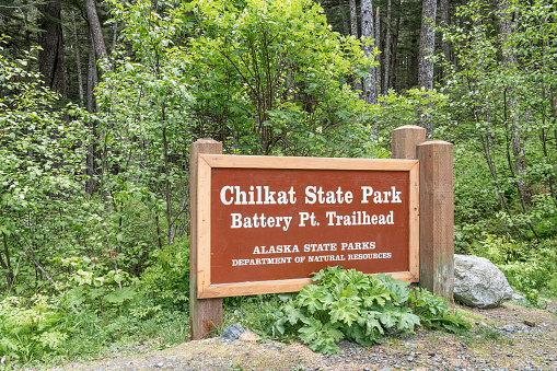 Chilkat State Park Battery Point Trailhead, Haines, Alaska, USA