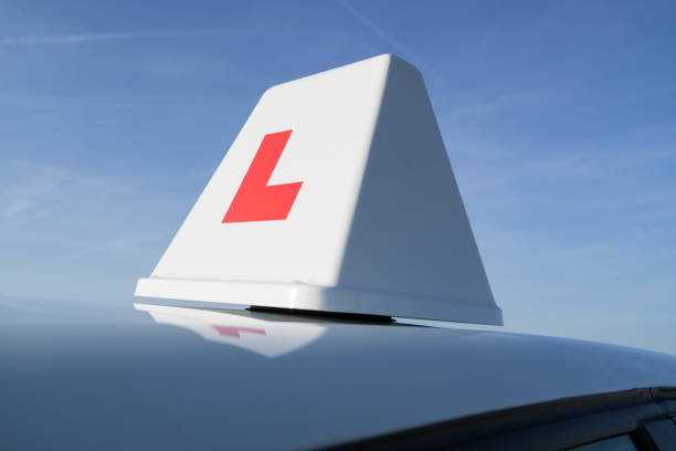 istock British driving school car roof sign 1692443584