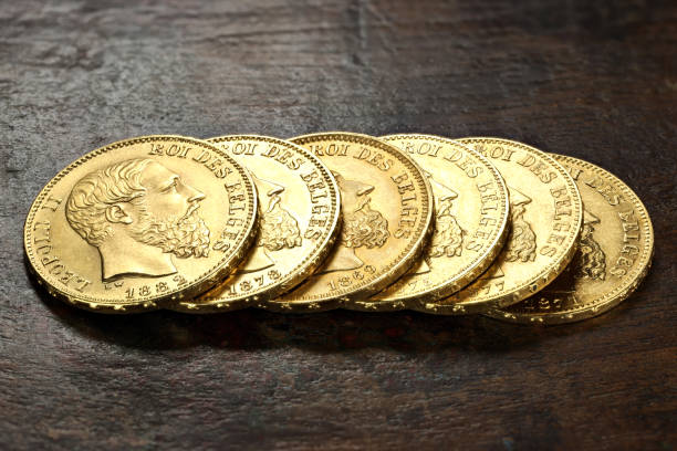 istock Belgian 20 Francs gold coins 1692445368