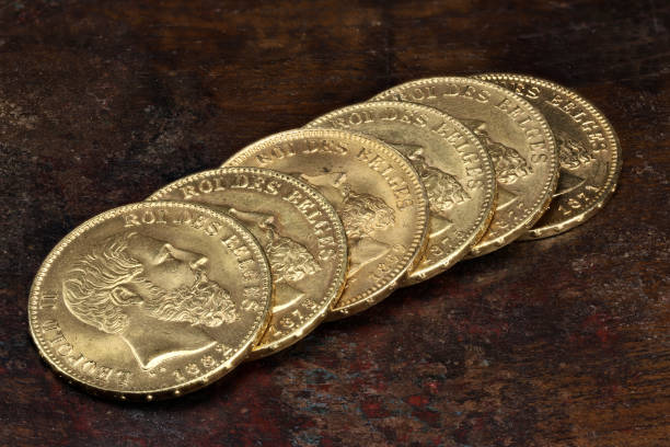 istock Belgian 20 Francs gold coins 1692445371