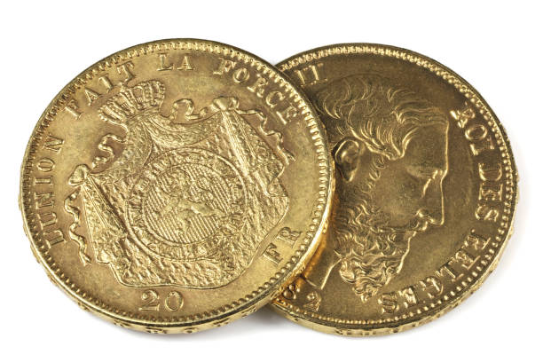 istock Belgian 20 Francs gold coins 1692446013