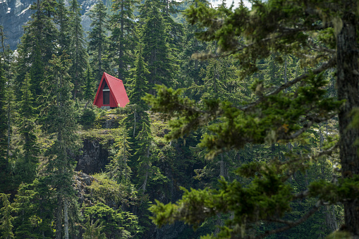 Shelter on the Howe Sound Crest Trail, North Shore Mountains.
