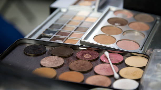 istock Vibrant Makeup Palette with Brushes - Essentials for a Makeup Artist Beauty Studio 1692464522