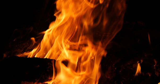 istock Bonefire, Fire flames in campfire, campsite at Masai Mara Park, Kenya 1692481441