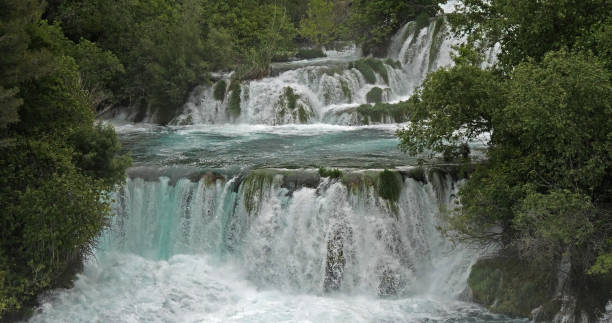 istock Waterfall, Krka Natural Park, Near Sibenik in Damaltia, Croatia 1692485708