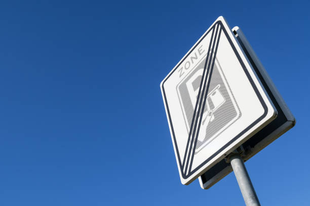 istock Dutch road sign: end of a toll ticket parking zone 1692486258