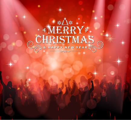 Drawn of vector Christmas concert. This file of transparent and created by illustrator CS6