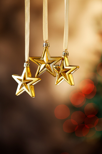 golden star ornament  Christmas decoration star