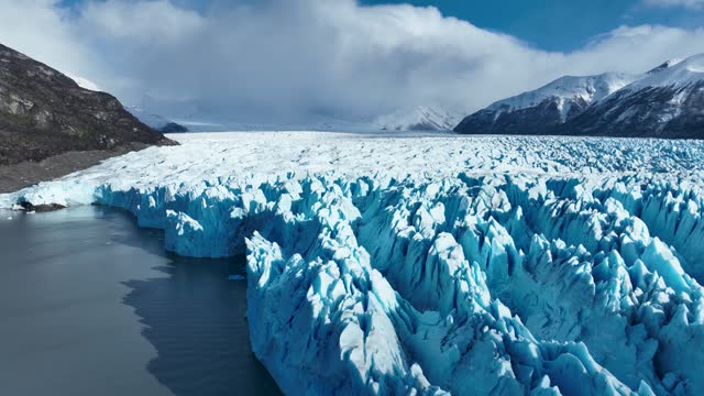 Perito Moreno Glacial At El Calafate In Patagonia Argentina.
