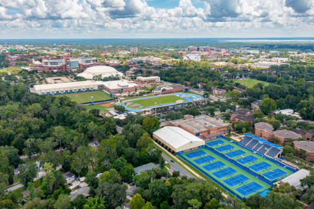 University Of Florida Aerial Drone View Stock Photo Download Image University Of Florida Aerial Drone View 