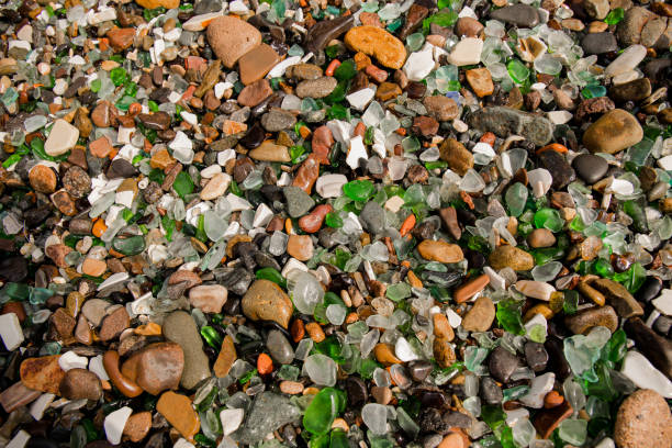 istock The texture of stones on a glass beach. 1692590085